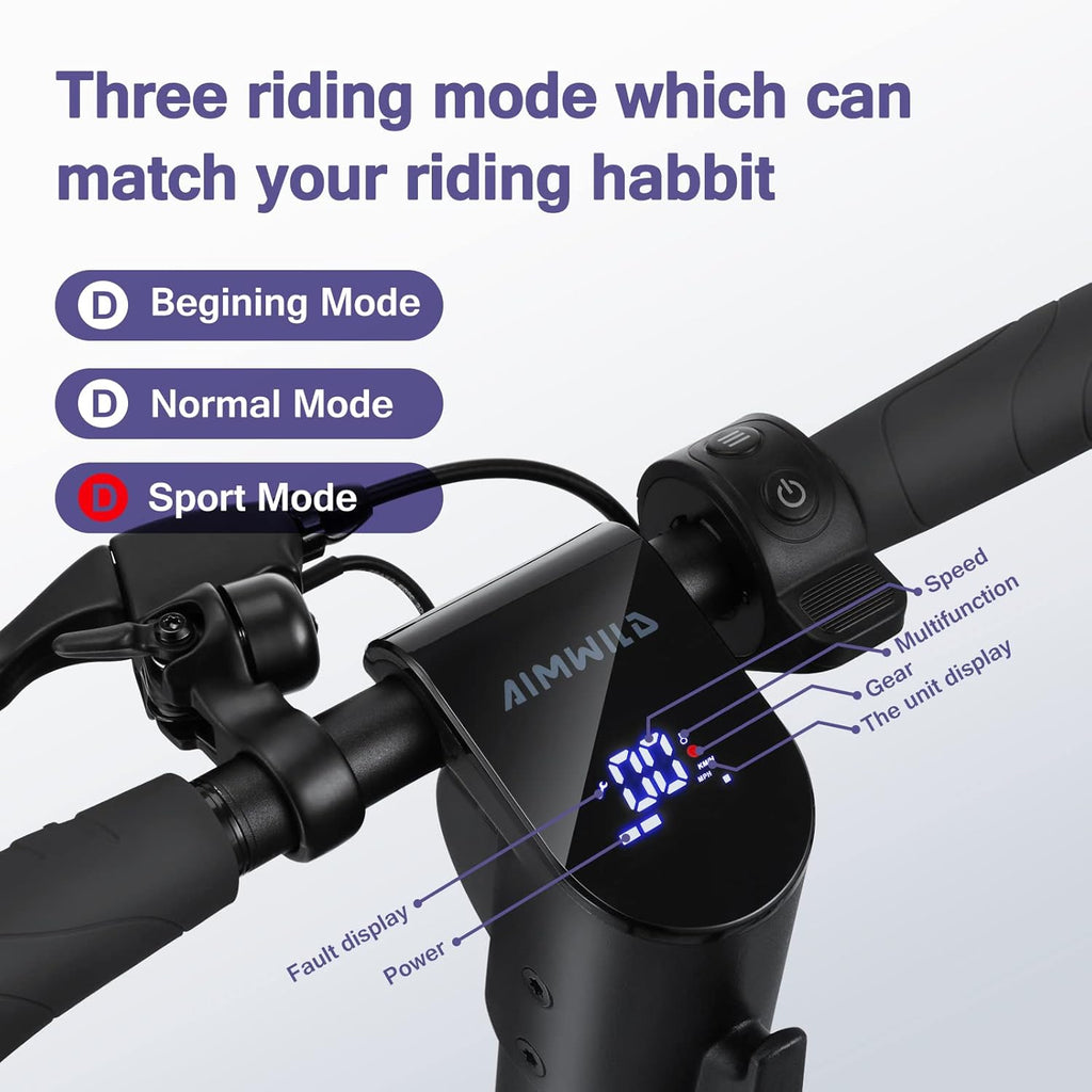 Electric Kick Scooter, 10" Solid Tires, Foldable N388653
