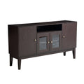 59x22 Wide Buffet Table Cabinet TV Console Dark Brown G29624