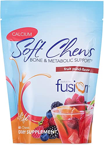 Calcium Citrate & Energy Soft Chew Bariatric Vitamin Fruit Punch Sugar Free 60 Count Y6271