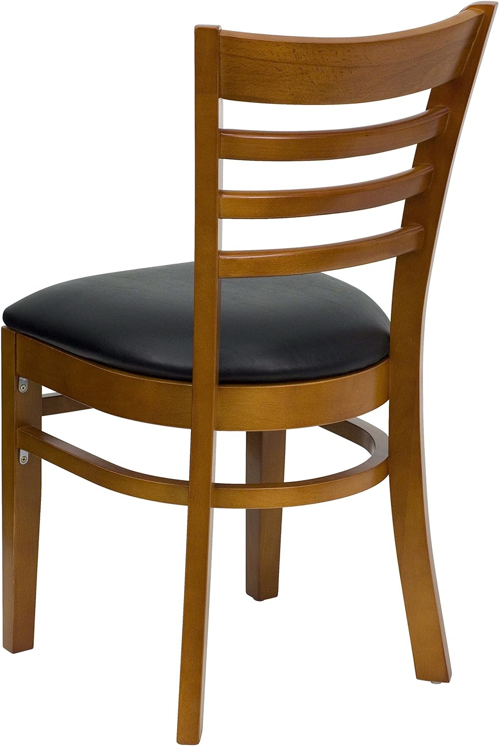 Black Vinyl Seat Ladder Back Chair Z3375