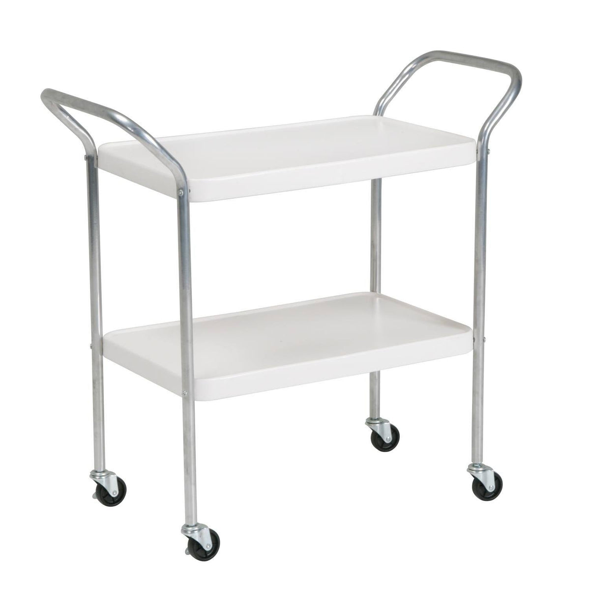 White 2 Tier Serving Cart G484798