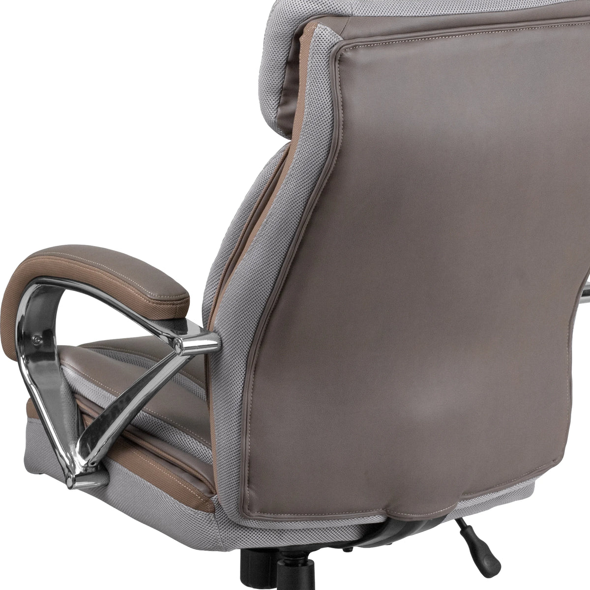 Taupe LeatherSoft Executive Swivel Office Chair S8405