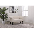 White Small Loveseat Sofa B877