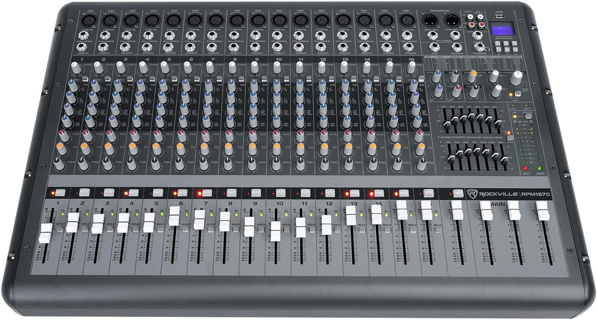 2000w Powered 4 Channel Mixer Stereo Amplifier with Bluetooth O284706