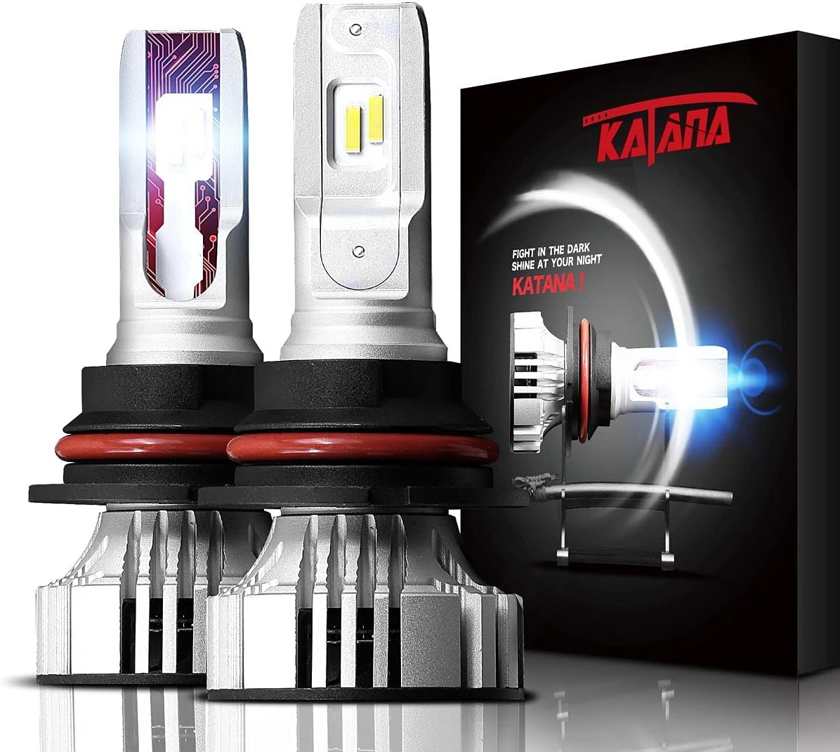 HB4 LED Headlight Bulbs, 12000LM 72W 6500K, Pack of 2 F274