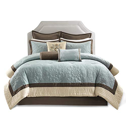 King Blue 9 Piece Comforter Set J14278
