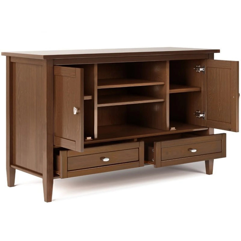 Rustic Wood TV Media Stand O361