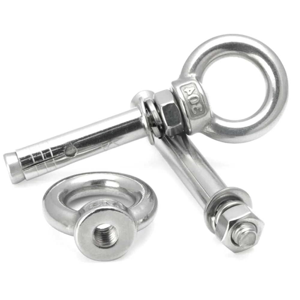 304 Stainless Steel Lifting Eye Bolt M10x80mm 2pcs G338093