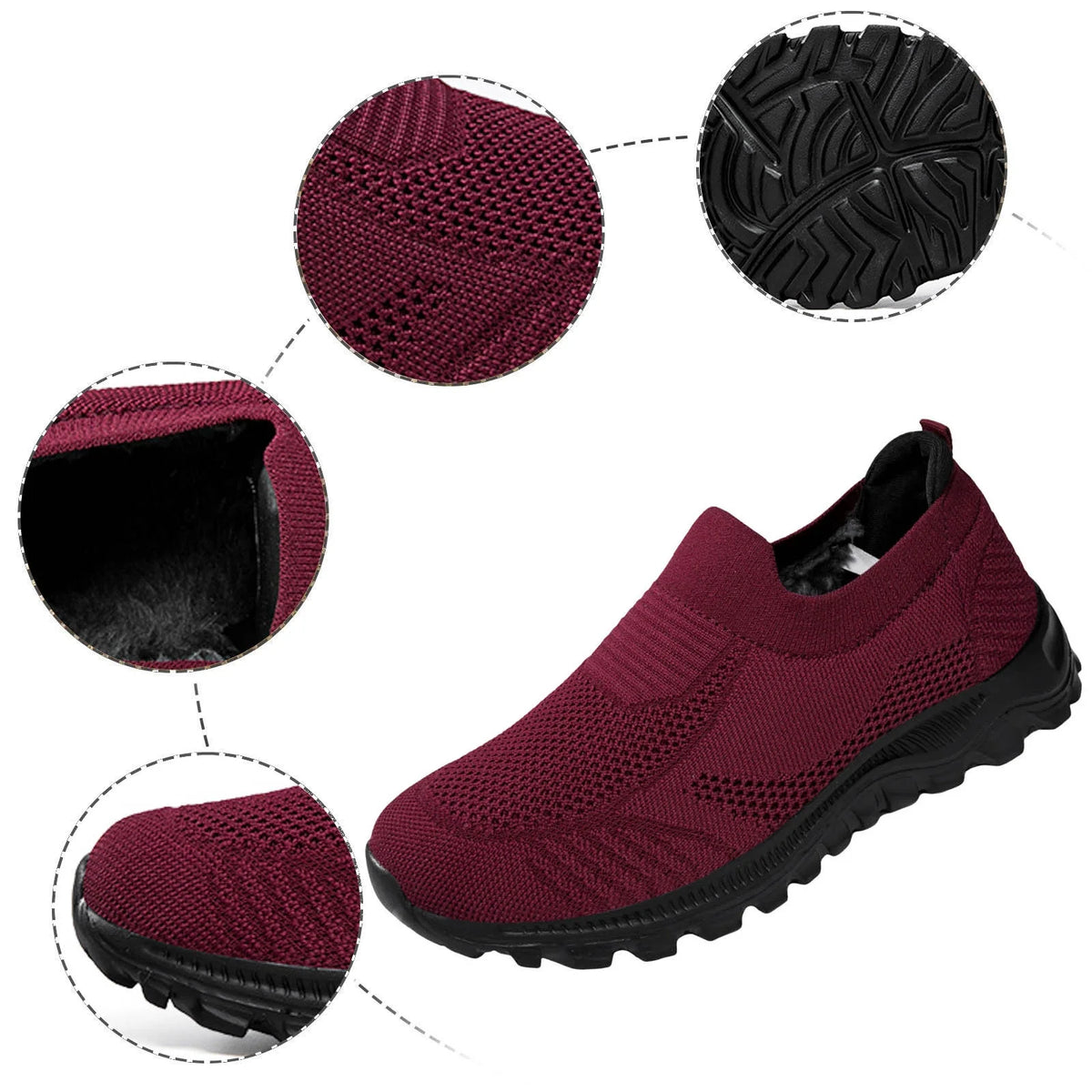 Fuzzy Snow Boots for Women Winter Boots B415