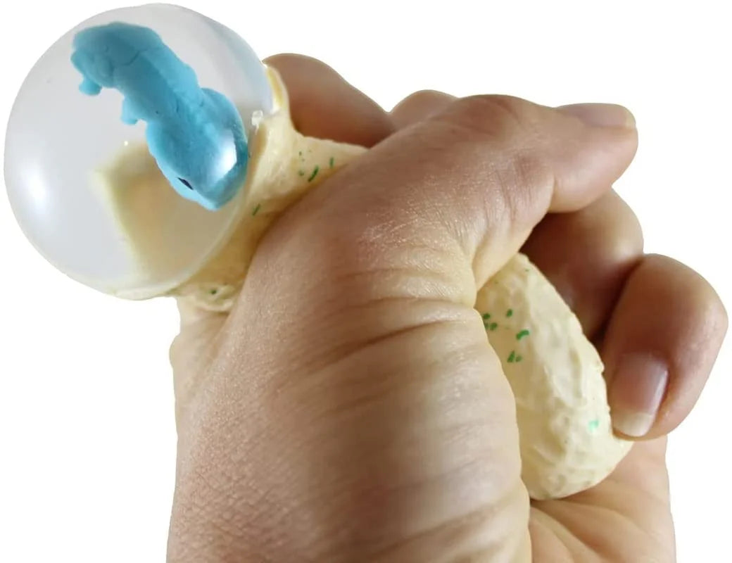 Set of 4 Hatching Dinosaur Egg Squeeze Stress Ball Sensory Fidget Toy C250163