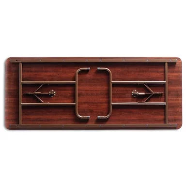 Rectangular Mahogany Wood Folding Table N91906