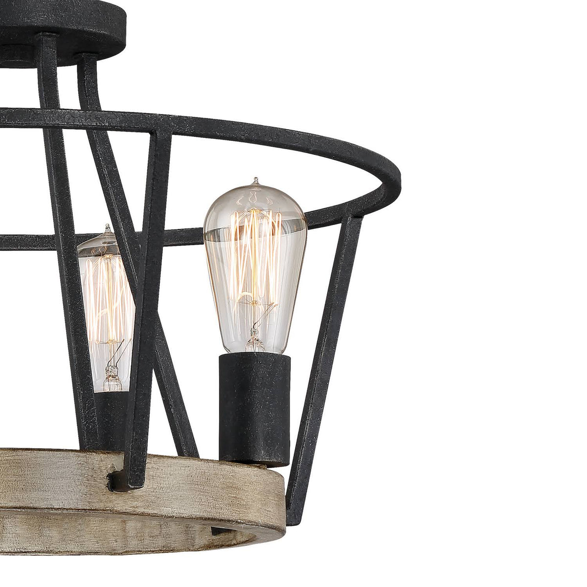 Four Light Pendant Grey Ash H582