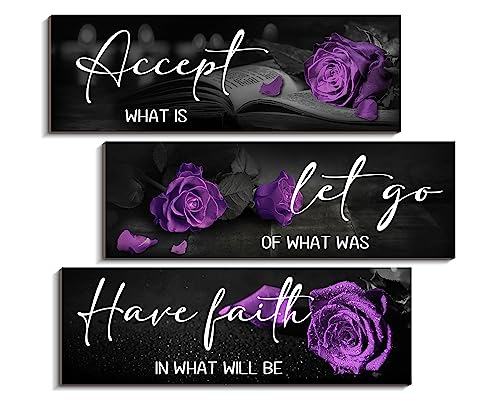 Purple Wood Wall Decor I3841