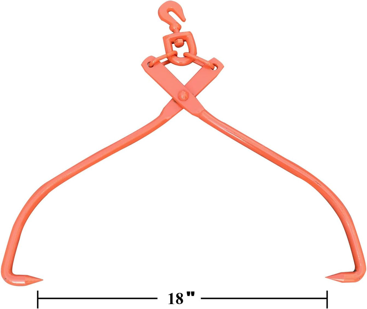 Steel Log Lifting Tongs 18 Inch Jaw Opening Pack of 2 V2175