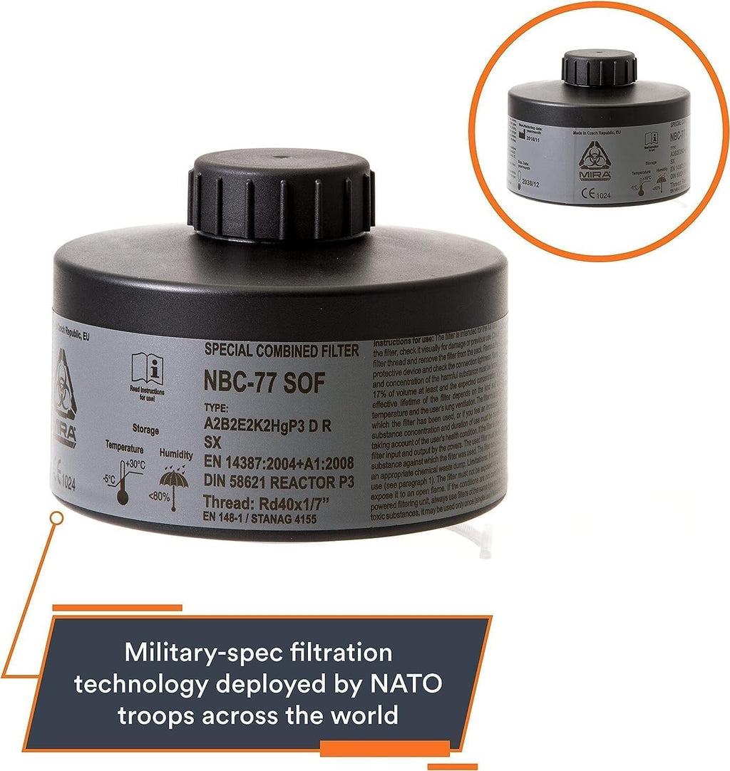 Single 40mm CBRN Gas Mask Filter L1873