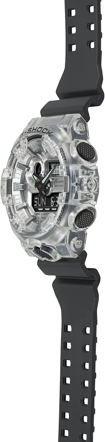 White/Black Digital Analog Camouflage Resin Band Watch V999