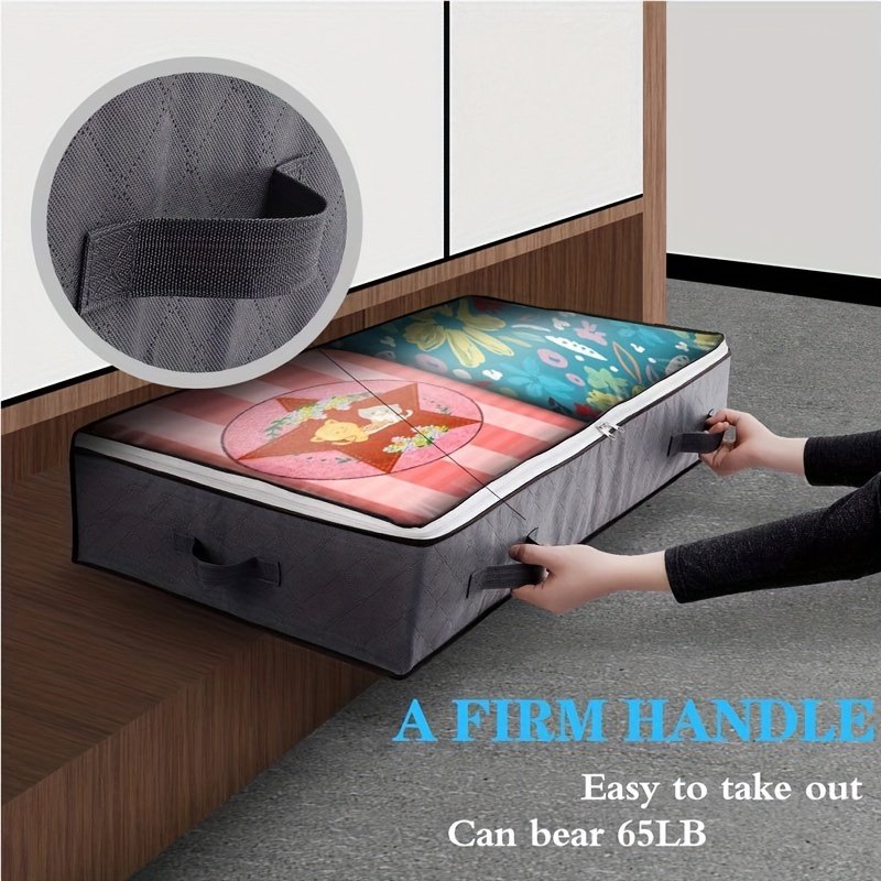 2pcs Heavy-Duty Metal Underbed Storage Bags E819863