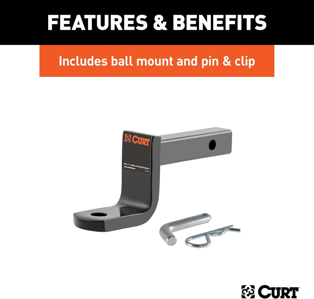 Class 1 Trailer Hitch with Ball Mount, 1-1/4-In Receiver Q97260