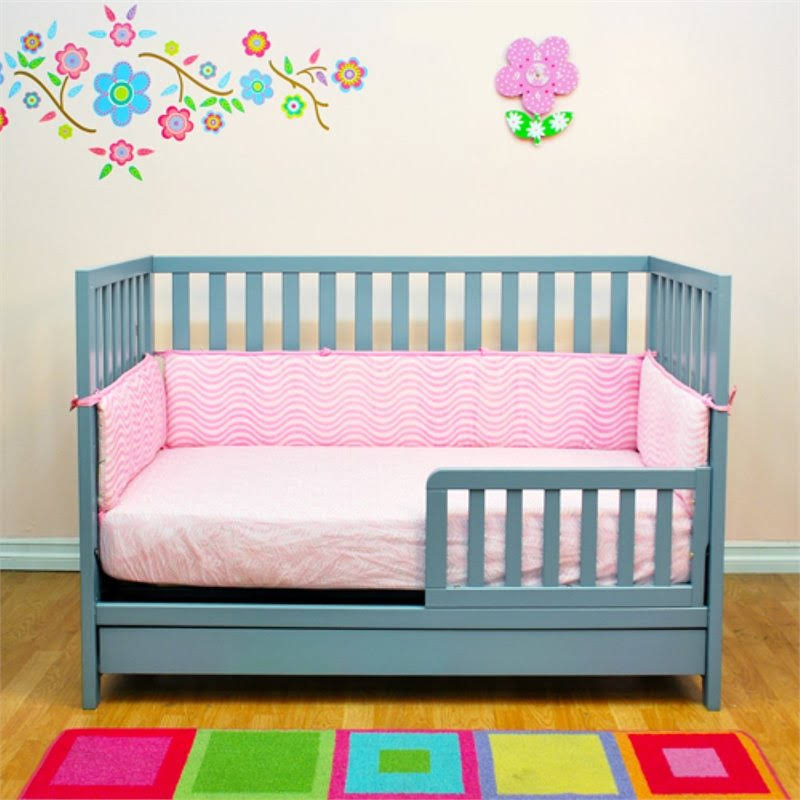3-in-1 Convertible Crib, Gray D843710