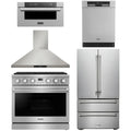 36 Gas Range, Range Hood, Refrigerator, Dishwasher and Microwave H6379