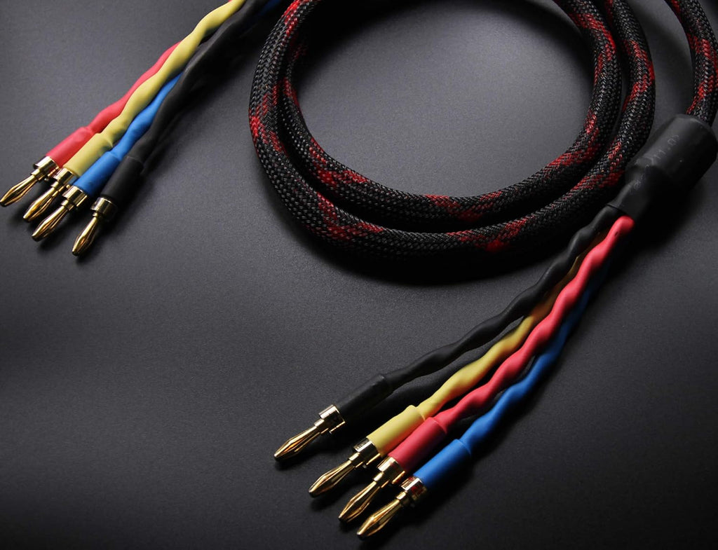 Speaker Cable 4 Banana Plugs 1pair Set 2.5M U828062