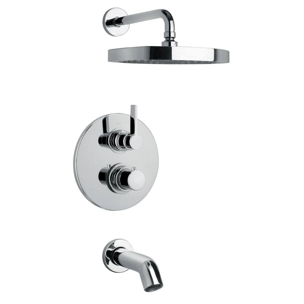 Brushed Nickel Thermostatic Valve 2 Way Diverter Volume Control D4575