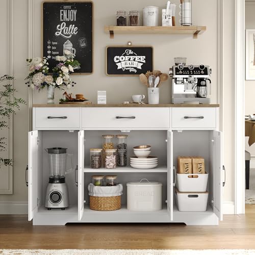 Ash Grey Buffet Sideboard Cabinet with Drawers S419686