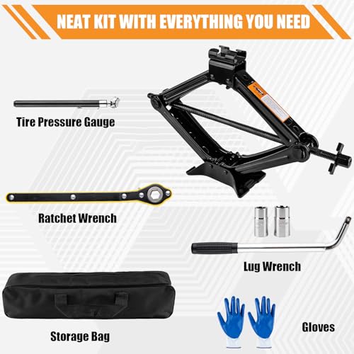 2 Ton Scissor Jack Kit with Lug Wrench Z999