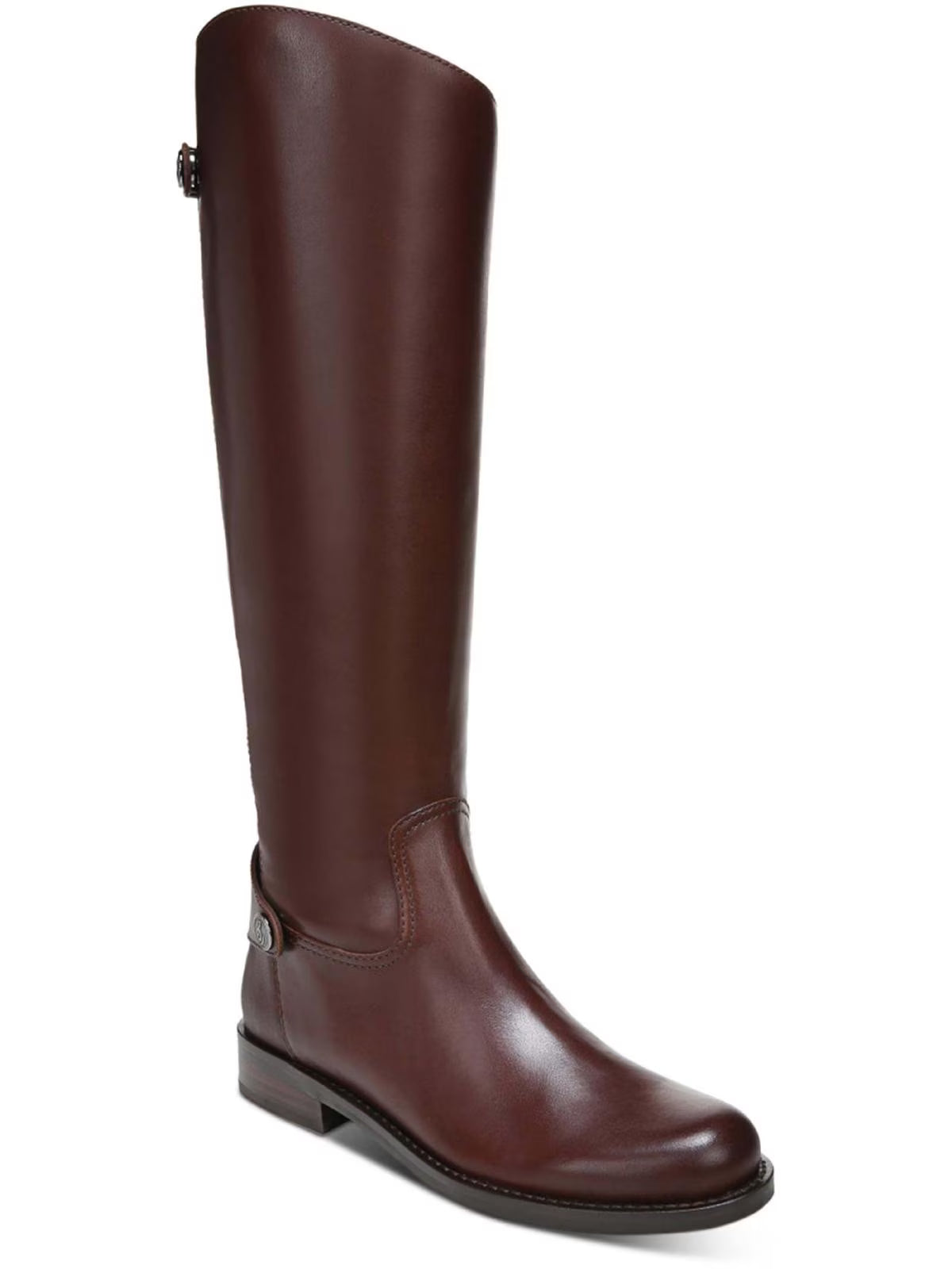 Brown Leather Knee High Boots N442