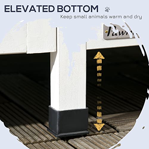 Gray Outdoor Cat House with Weather-Resistant Roof Z116368