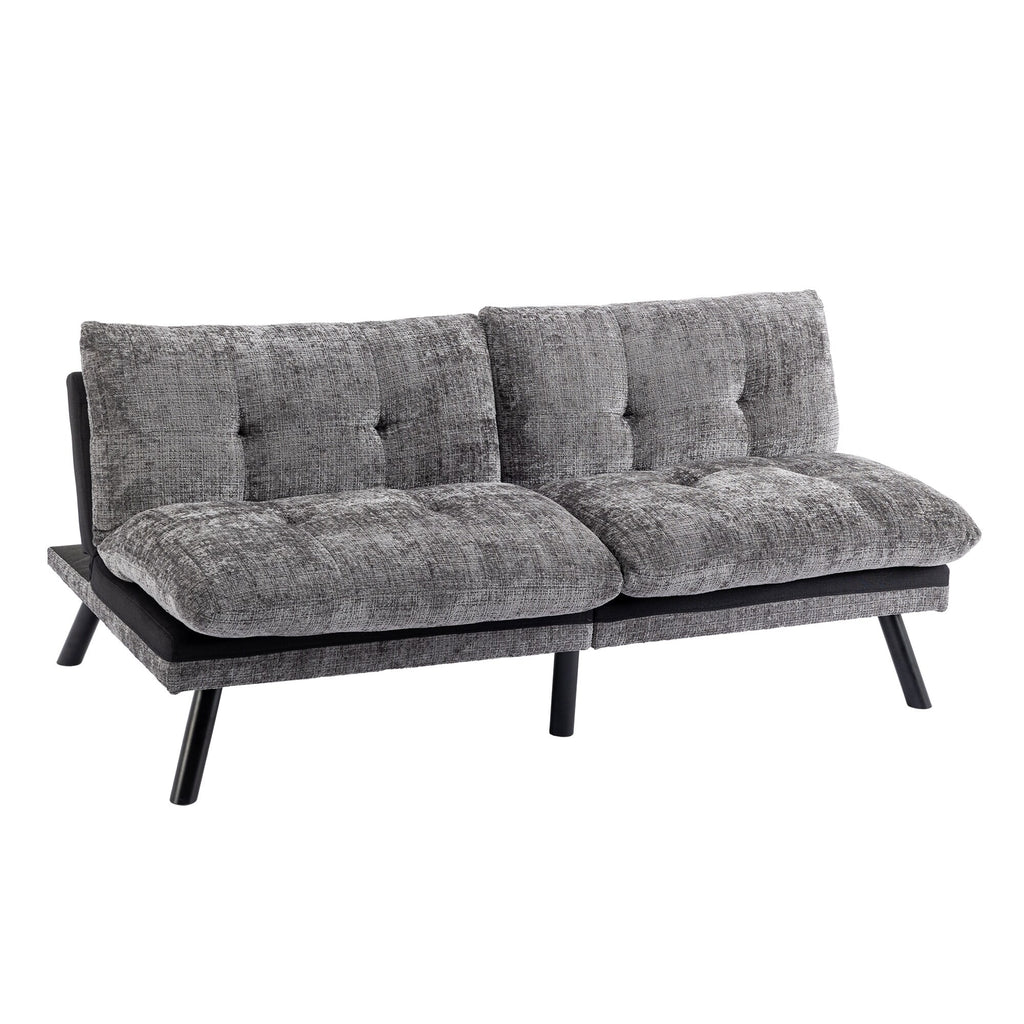 Grey Convertible Sleeper Loveseat U90480