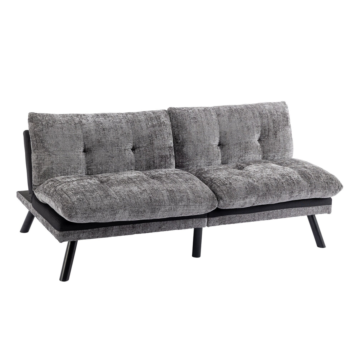 Grey Convertible Sleeper Loveseat U90480
