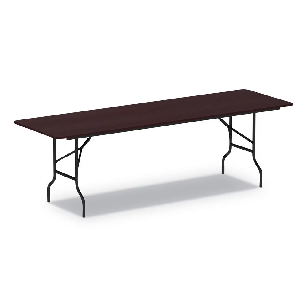 Rectangular Mahogany Wood Folding Table N91906