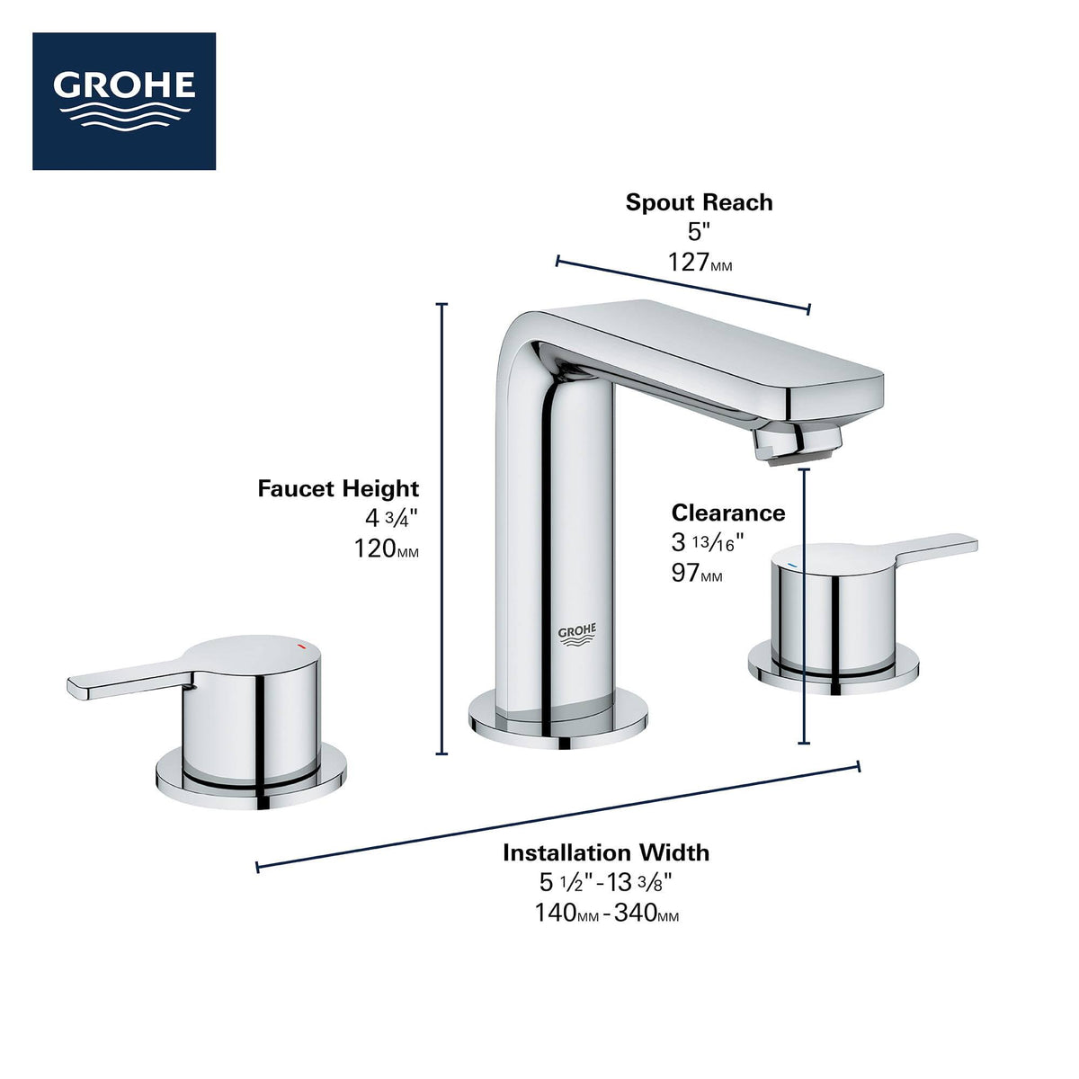 Chrome Bathroom Faucet T245