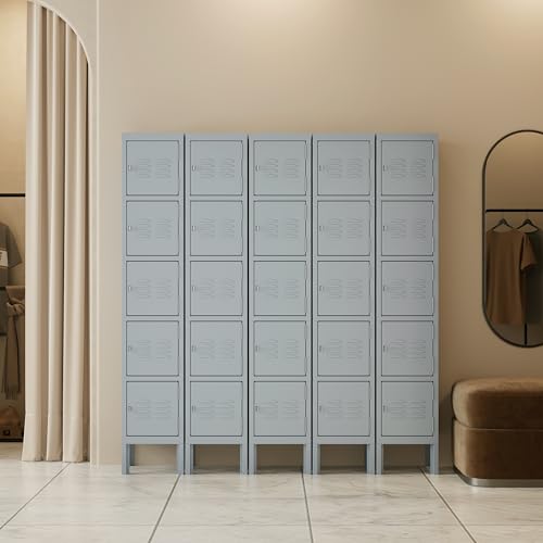 66" Tall Steel Storage Locker with 3 Doors W42154