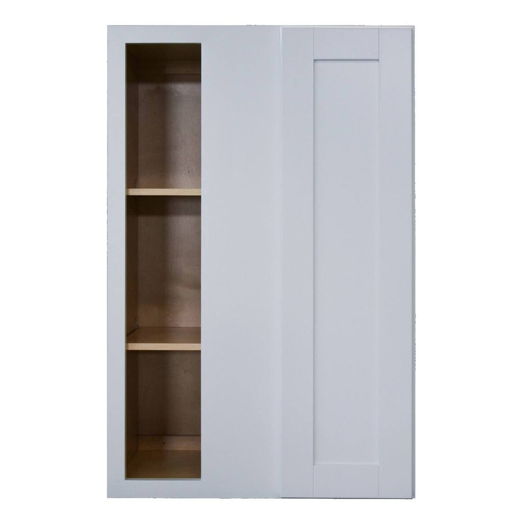 White Blind Corner Wall Cabinet W667