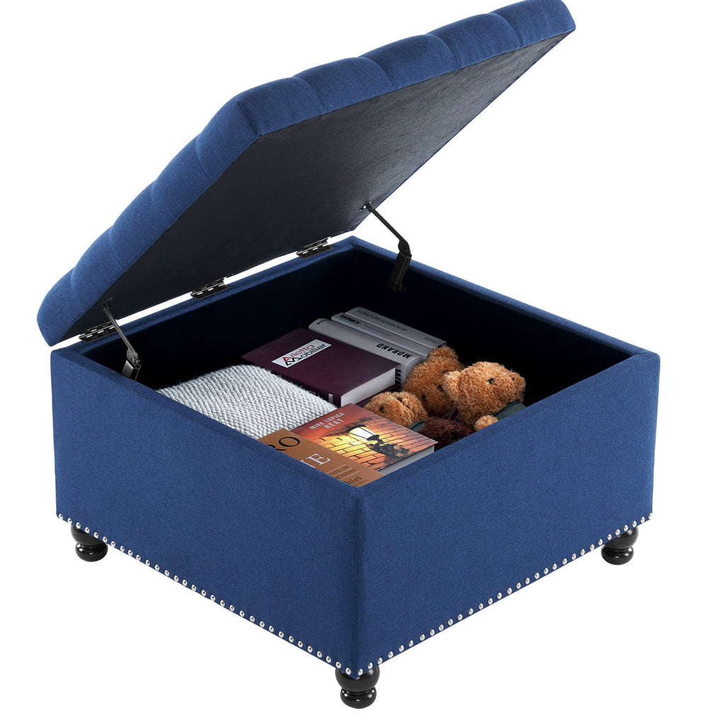 Large Upholstered Storage Ottoman Q718715