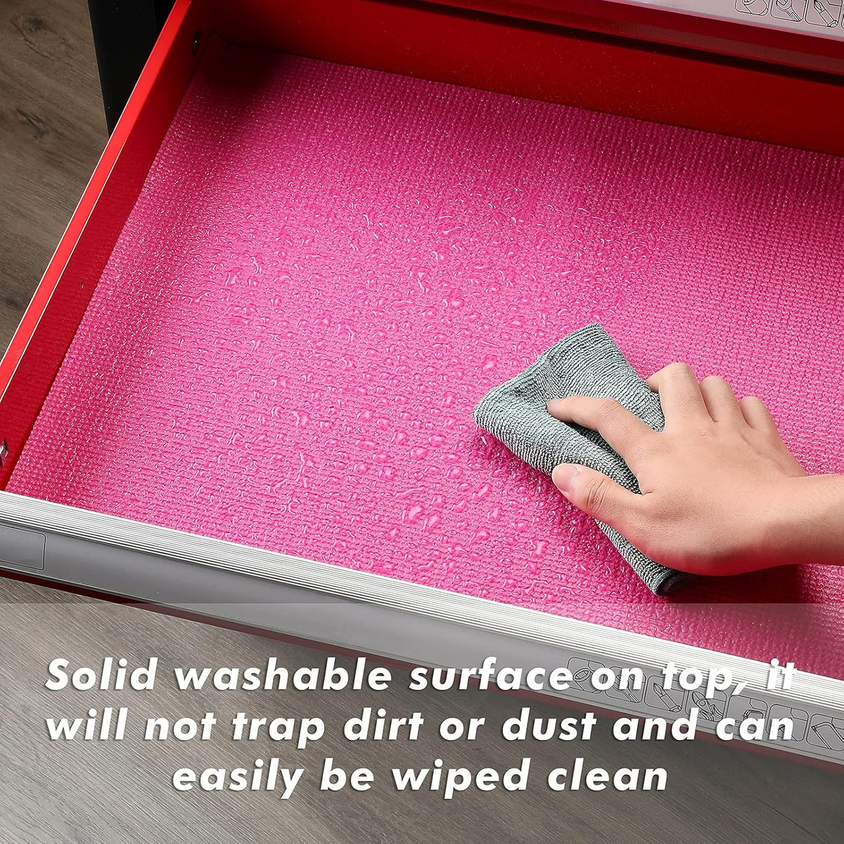 Rosy Pink 16 inch x 16 feet Tool Box Liner K5786