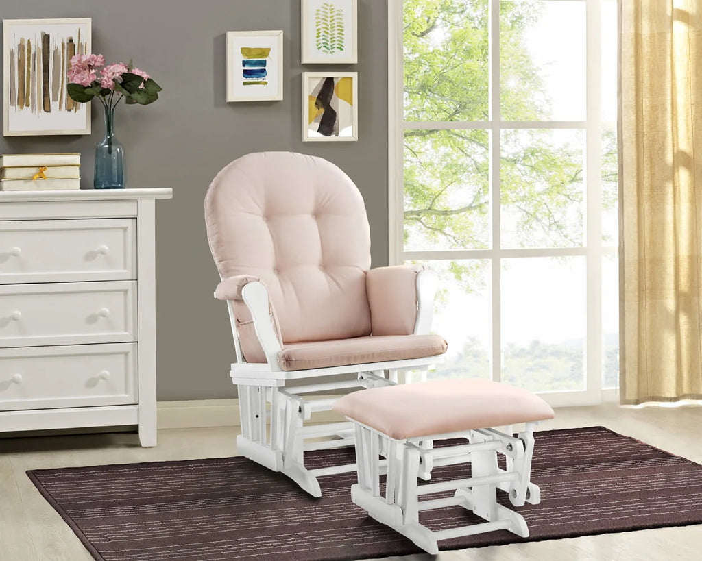 Windsor Glider and Ottoman, Natural w/ Beige Cushion K472555
