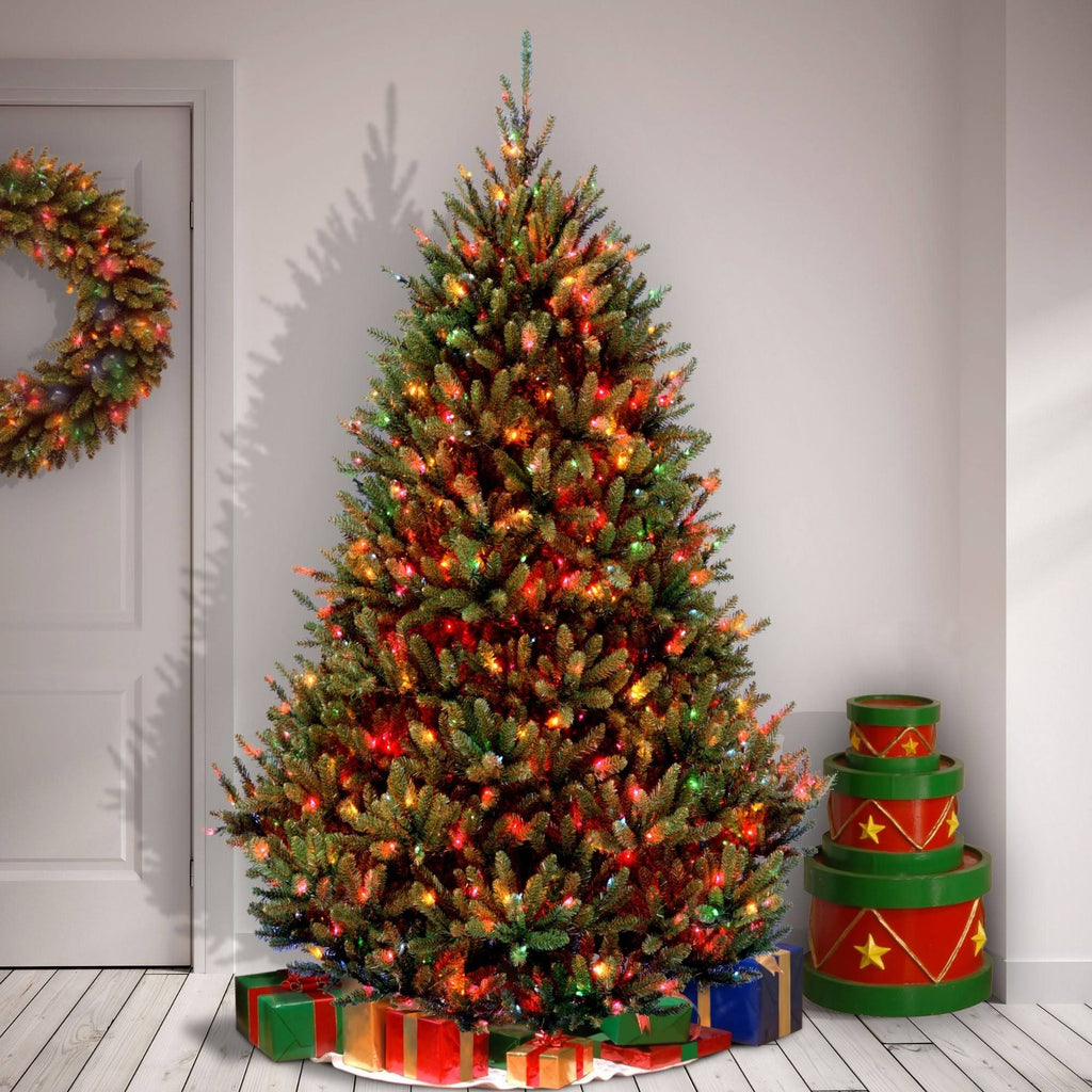 6.5 ft Natural Fraser Medium Fir Tree with Multi-Color Lights A239