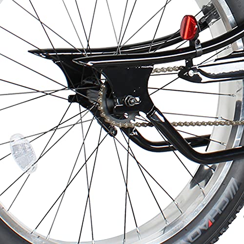 26 Stretch Steel Frame Single-Speed & 7-Speed Fat Tires Adult Beach Cruiser Bike P69819
