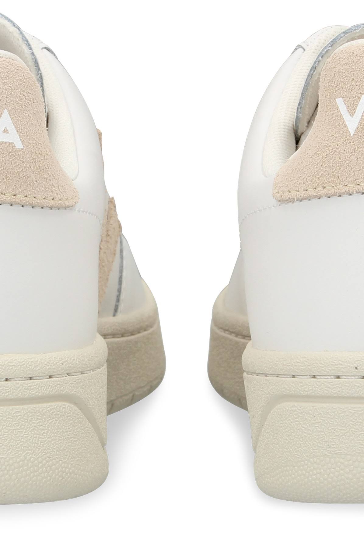 White Sable Leather Sneakers Z92311