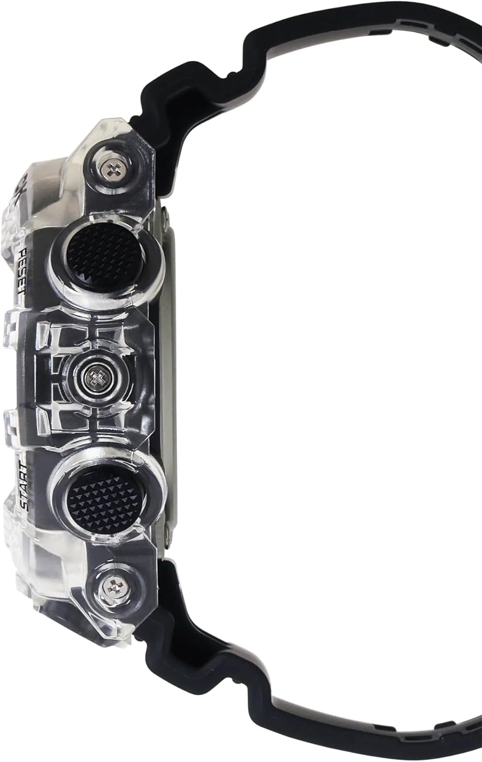 White/Black Digital Analog Camouflage Resin Band Watch V999
