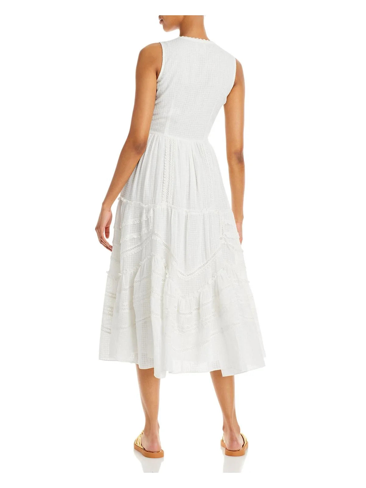 Cotton Tiered Midi Dress X748