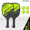 Pickleball Rackets Set of 2 Rackets and 4 Pickleballs M5541