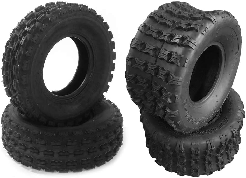 Set of 4 Sport ATV UTV Tires, 4 Ply, Tubeless O154792
