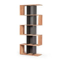 Acacia Wood Geometric Bookcase V47672