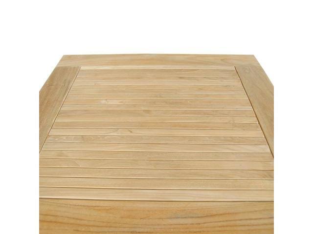Bahama 35 inch Square Table Small Slats W53334