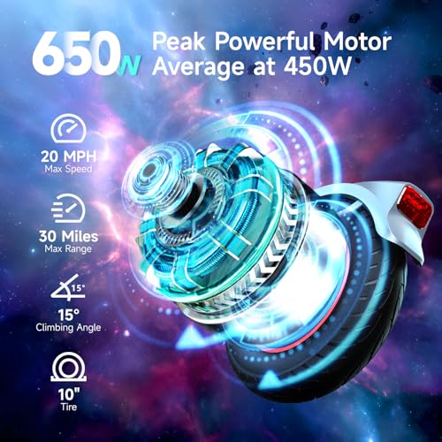 19/20 Mph 20/30 Miles Range Dual Suspension Folding Electric Scooter W449