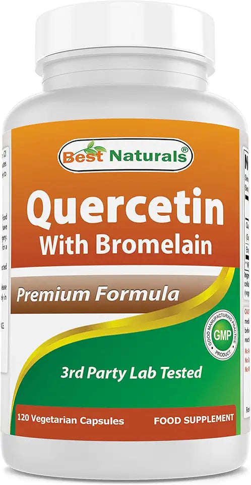 Quercetin with Bromelain Veggie Capsule 800mg 120 Count X977